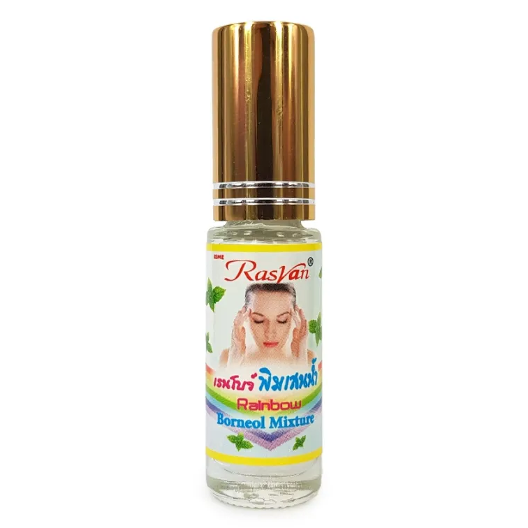 ISME - Rainbow, Borneol Mixture with Peppermint and Eucalyptus 5ml. (Pack of 3)