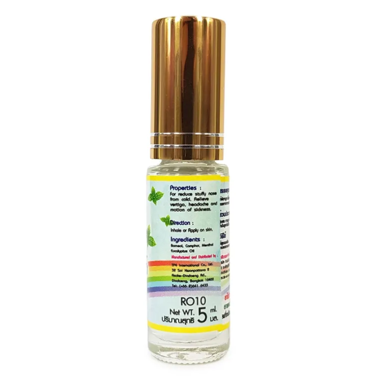 ISME - Rainbow, Borneol Mixture with Peppermint and Eucalyptus 5ml. (Pack of 3)