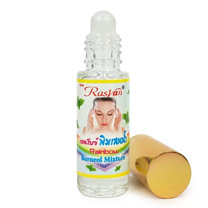 ISME - Rainbow, Borneol Mixture with Peppermint and Eucalyptus 5ml. (Pack of 3)