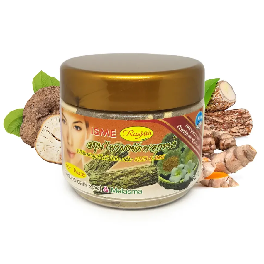 ISME - Whitening Herbal Powder, FaceScrub and Mask with Tamarind and Tanaka 50g.