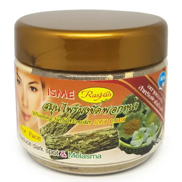 ISME - Whitening Herbal Powder, FaceScrub and Mask with Tamarind and Tanaka 50g.