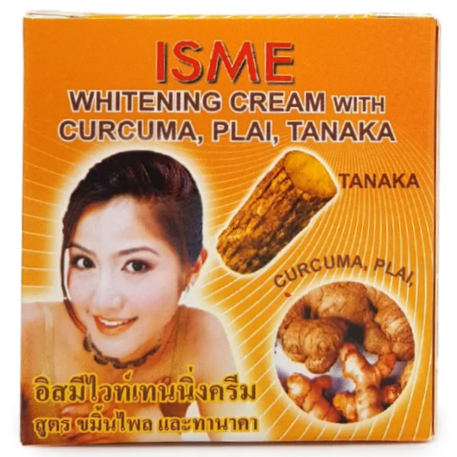 ISME - Whitening Cream with Curcuma, Plai, Tanaka 3g. (Pack of 3)
