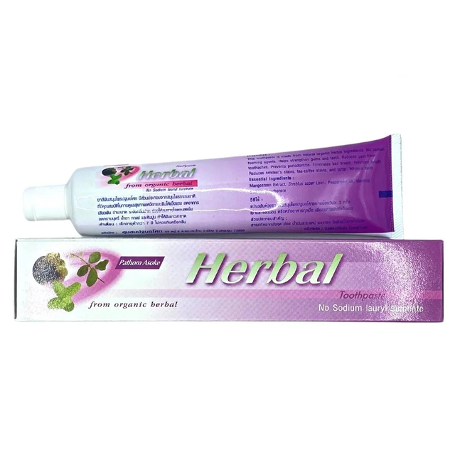 Pathom Asok - Herbal Toothpaste - Long-lasting Freshness Formula 100g.