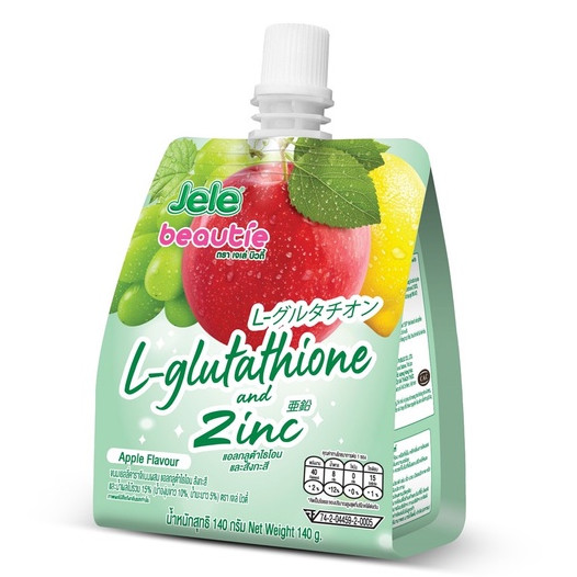Jele Beautie - Apple Jelly L-Glutathione 140 g. (Pack of 3)