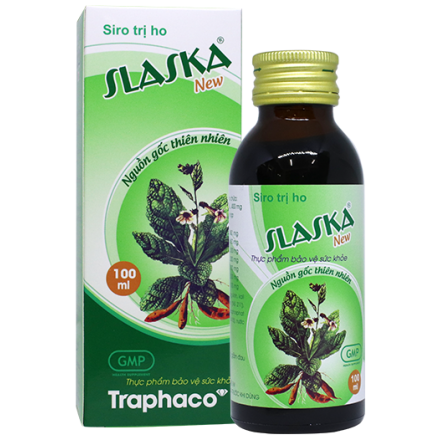 Traphaco - Slaska - Cough and Lung Support Natural Syrup Siro Ho & Bổ Phổi Tự Nhiên 100ml.