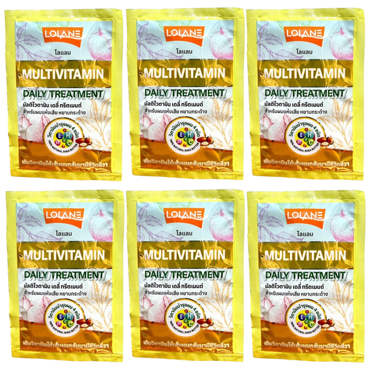 Lolane - Multivitamin Daily Hair Treatment 30ml. (Pack of 6)