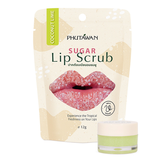 Phutawan - Sugar Lip Scrub, Coconut Lime 12g.