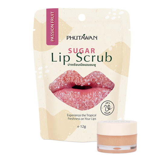 Phutawan - Sugar Lip Scrub, Passion Fruit 12g.