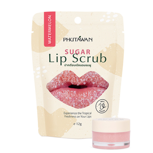 Phutawan - Sugar Lip Scrub, Watermelon 12g.