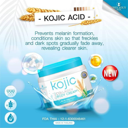 Precious Skin Thailand - Kojic Collagen Body Cream 200g.