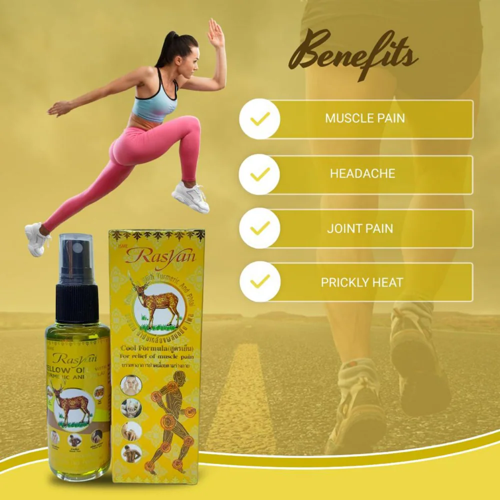 ISME - Yellow Oil with Turmeric and Phlai, Cool Formula 50 ml.