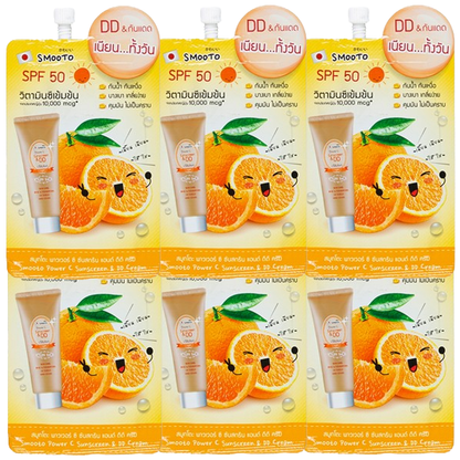 Smooto - Power C Sunscreen DD Cream 8g. (Pack of 6)