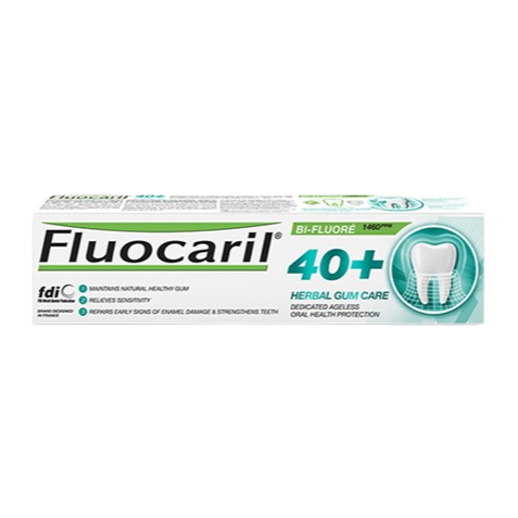 Fluocaril - Toothpaste 40 Plus Herbal Gum Care 160g.