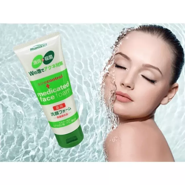 Kumano Yushi - Pharmaact Acne Control Medicated Face Foam Cleanser 130g.