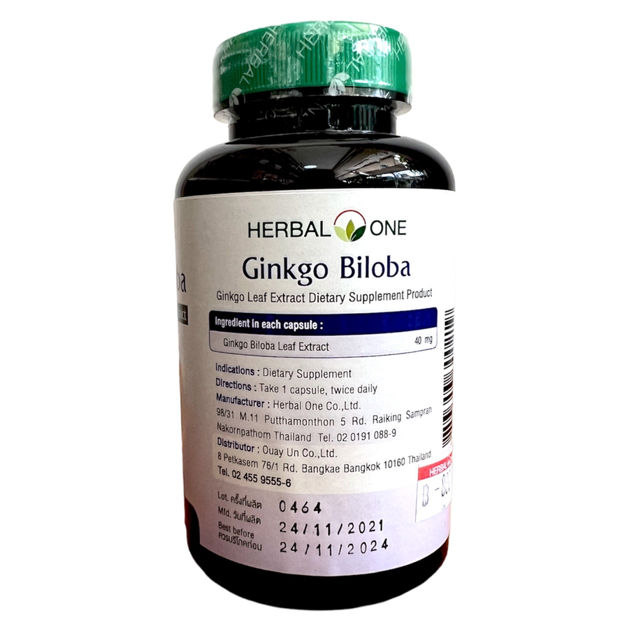 Herbal One - Gingko Biloba Leaf Extract (100 capsules)