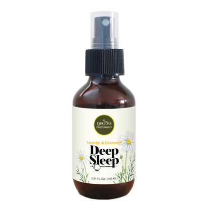 Phutawan - Organic Pillow Spray, Deep Sleep with Lavender and Chamomile 100ml.