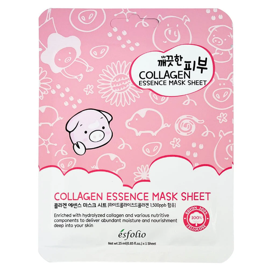 Esfolio - Pure Skin Collagen Essence Mask Sheet 25ml. (Pack of 3)