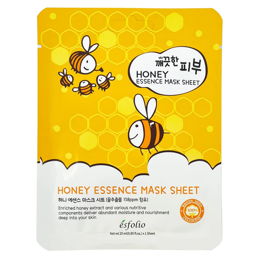 Esfolio - Pure Skin Honey Essence Mask Sheet 25ml. (Pack of 3)