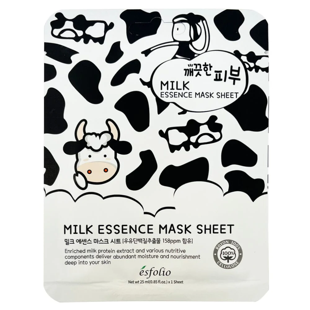 Esfolio - Pure Skin Milk Essence Mask Sheet 25ml. (Pack of 3)