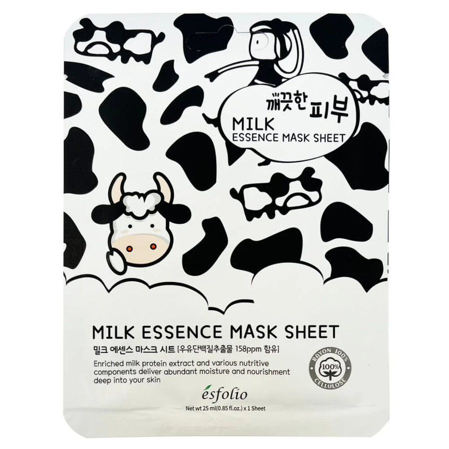 Esfolio - Pure Skin Milk Essence Mask Sheet 25ml. (Pack of 3)