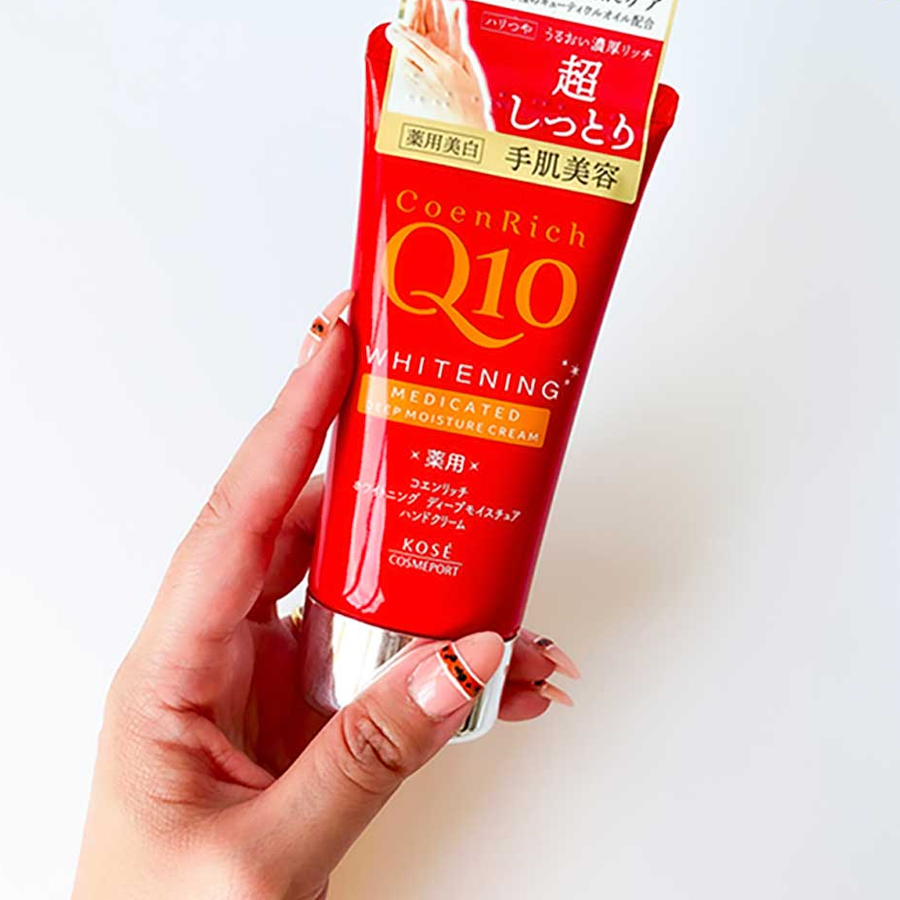 KOSE - CoenRich Q10 - Whitening Medicated Deep Moisture Hand Cream 80g.