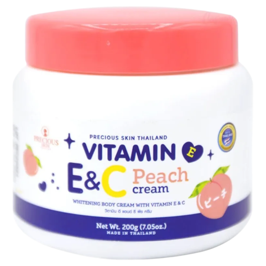 Precious Skin Thailand - Vitamin E&C Peach Cream 200g.