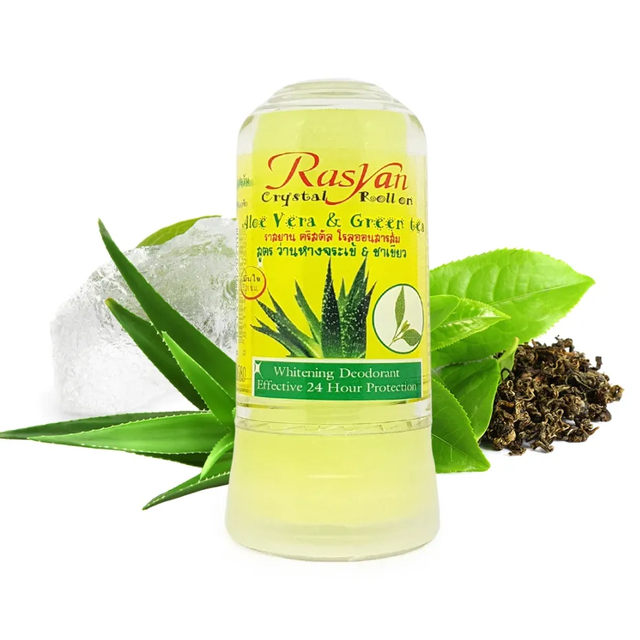 ISME - Aloe Vera & Green Tea Crystal Roll-On Alum 80g. (Pack of 3)