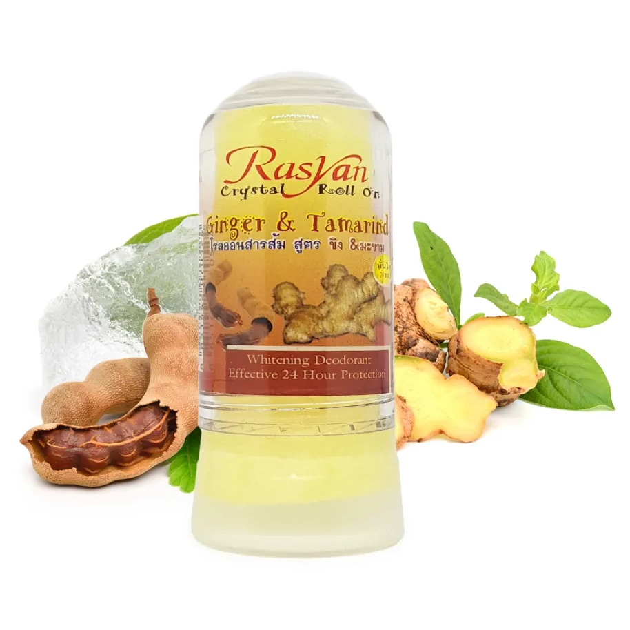 ISME - Ginger & Tamarind Crystal Roll-On Alum 80g. (Pack of 3)