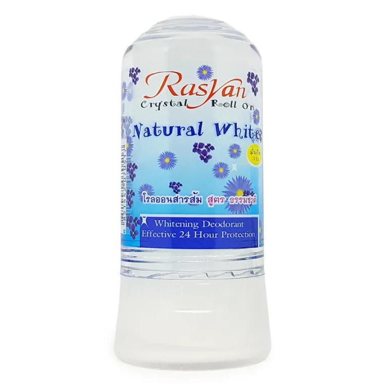 ISME - Natural While Crystal Roll-On Alum 80g. (Pack of 3)