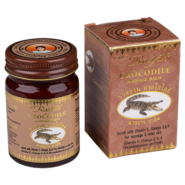 ISME - Crocodile Massage Balm with Vitamin E, Omega 3, 6 and 9, 50g.