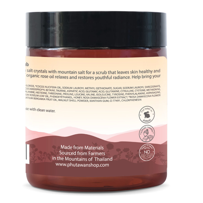 Phutawan - Intree Organic Mountain, Mon Rose Body Scrub 320g.