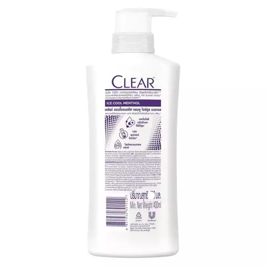 CLEAR - Anti-Dandruff Shampoo Ice Cool Menthol 270ml.