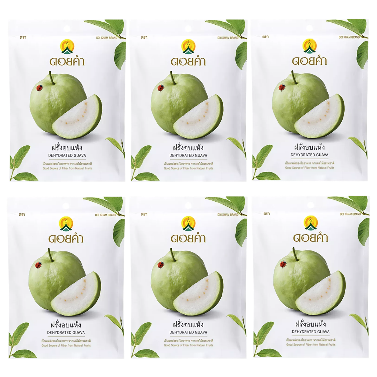 Doi Kham - Dried Guava 40g. (Pack of 6)