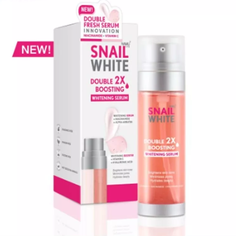 Namu Life Snailwhite - Snail White Double Boosting Whitening Serum 40ml. + 40ml.