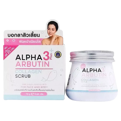 Precious Skin Thailand - Alpha Arbutin 3 Plus Collagen Scrub 75g.