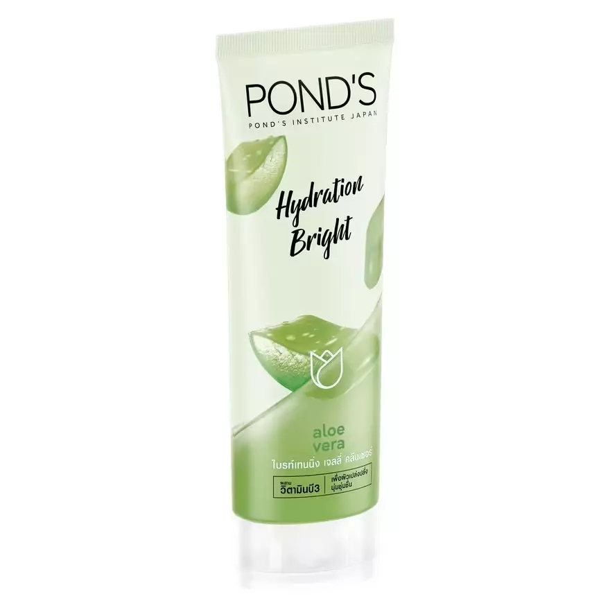 Pond's - Hydration Bright Aloe Vera Jelly Cleanser Face Wash 100g.