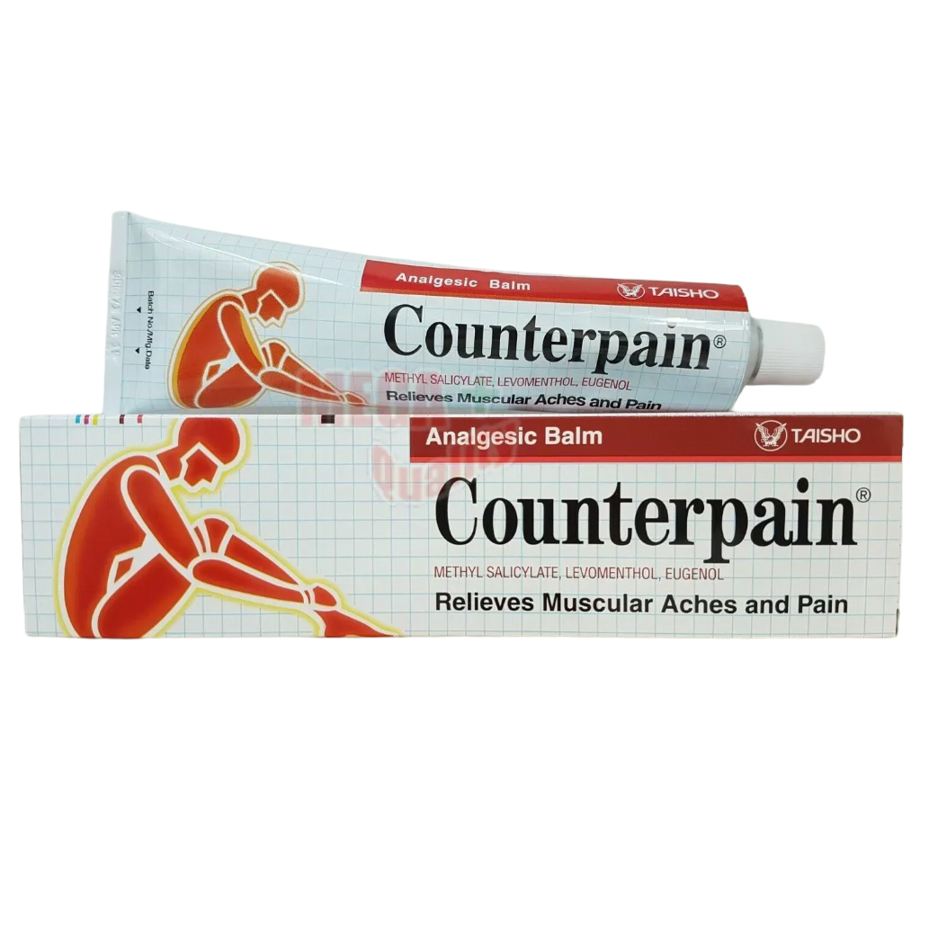 Counterpain - Analgesic Balm - Warm Cream Relief Muscular Pain Aches 120g. (Pack of 6) - Made in Thailand