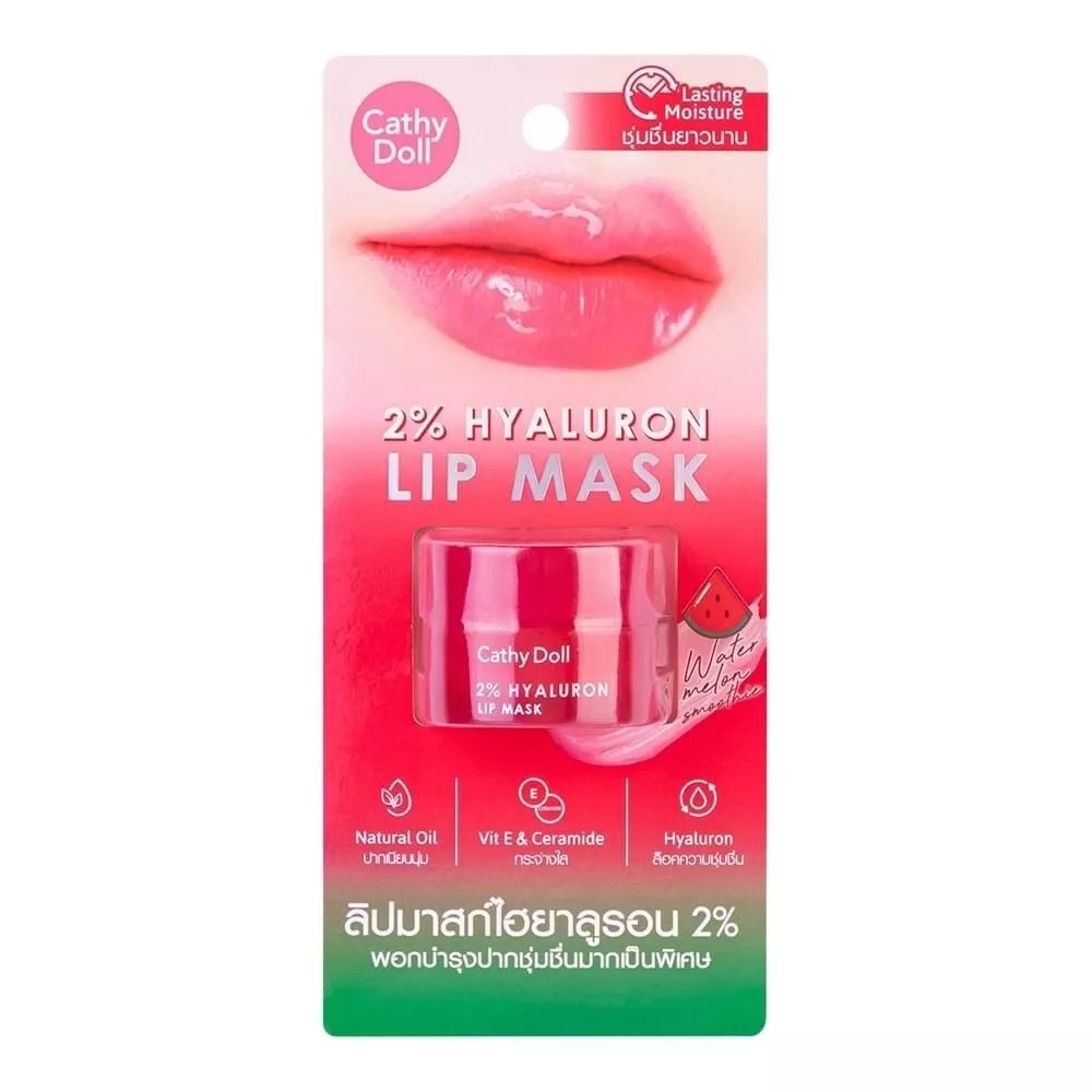Cathy Doll - 2% Hyaluron Lip Mask Watermelon Smoothie 4.5g.