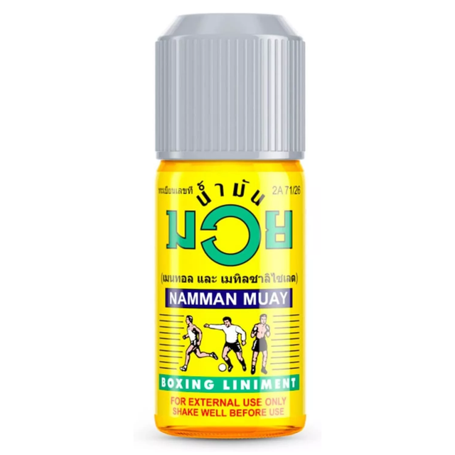 Namman Muay - Boxing Liniment, Relieve Muscle Pain, Muay Thai Massage Oil, Thailand 60ml. (Pack of 3)