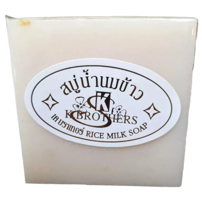 K. Brothers - Rice Milk Soap, Soft Facial Skin 60g. (Pack of 3)