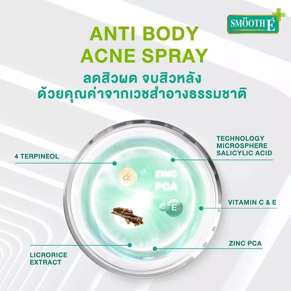Smooth E - Body Acne Spray 50ml.