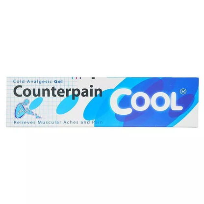 Counterpain - Cool - Cold Analgesic Gel Cream 120g. (Pack of 3) - Made in Thailand