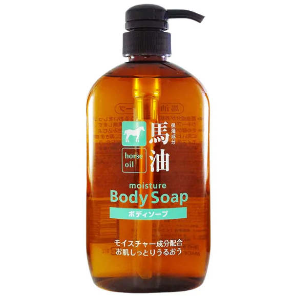 Kumano Yushi - Horse Oil Moisture Body Soap 600ml.
