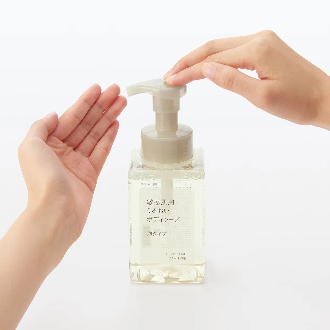 MUJI - Body Soap for Sensitive Skin Foam Type 400ml.