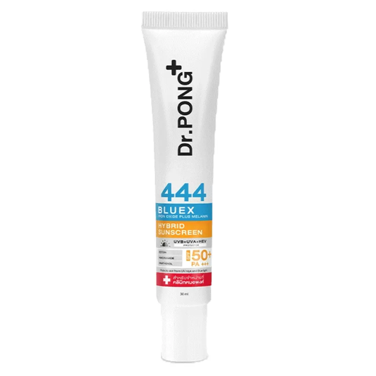 Dr.PONG - 444 BlueX Iron Oxide Plus Melanin Hybrid Sunscreen SPF50 PA+++ 30ml.