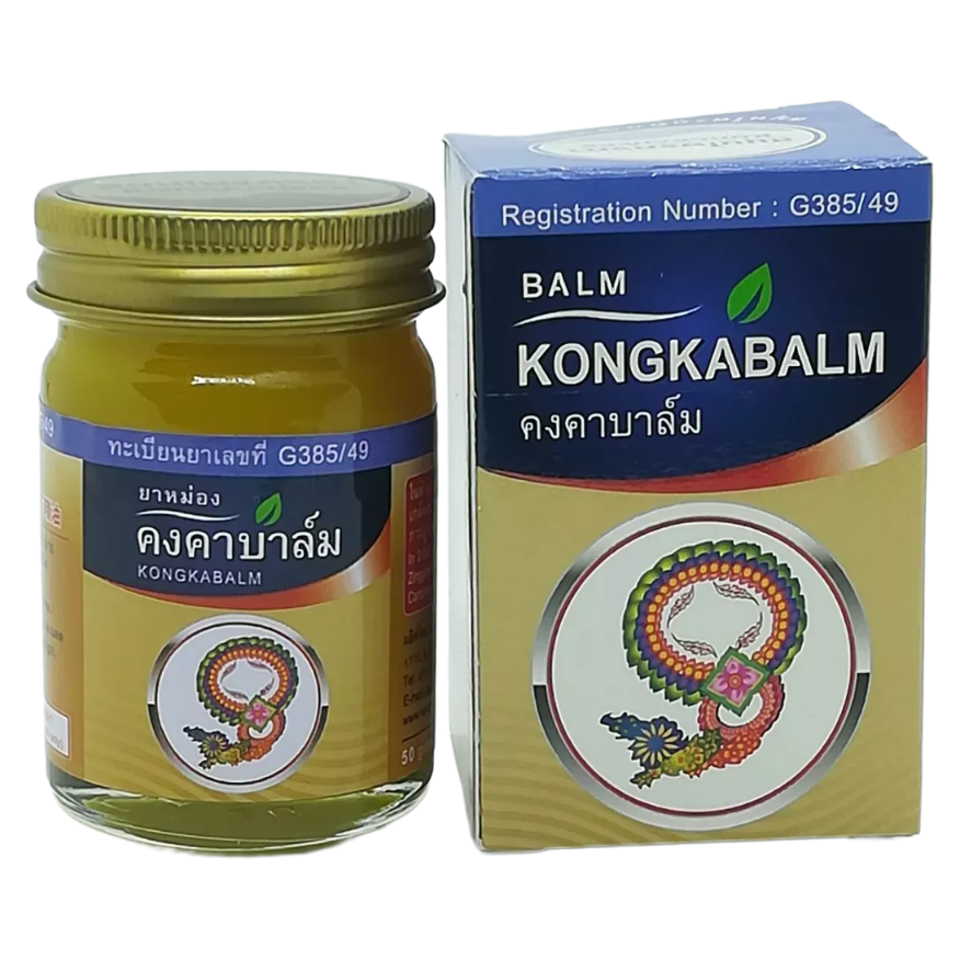 Kongkaherb - Khongka Balm, Thai Herbal Massage Balm 100g.