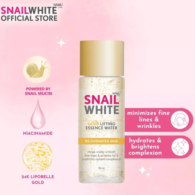Namu Life Snailwhite - Snail White Gold Lifting Essence Water 50ml.