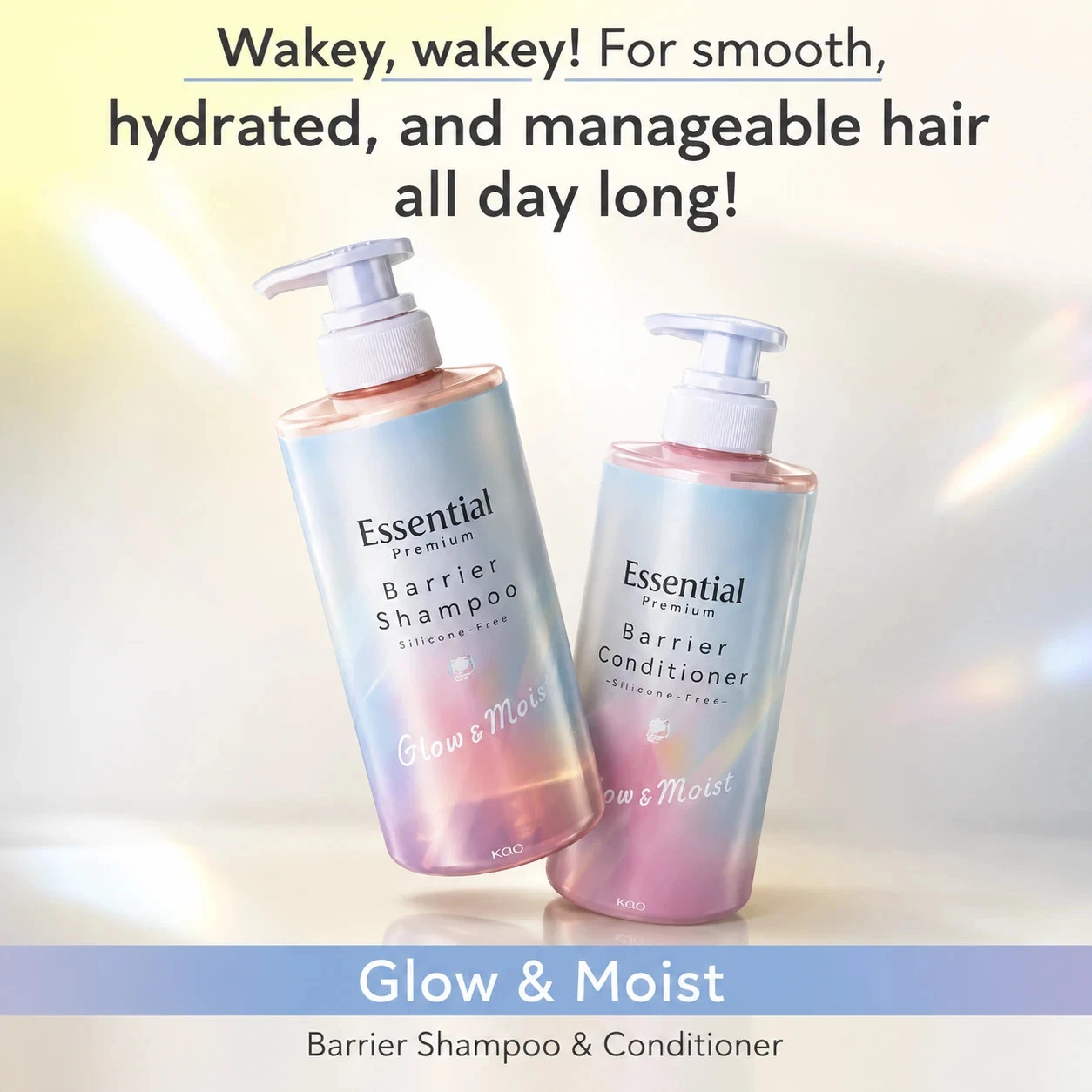 Essential - Kao - Premium Moisture Barrier Conditioner, Glow & Moist 450ml.