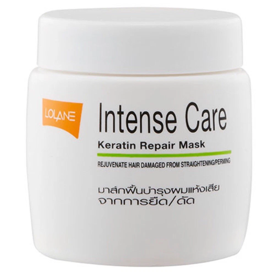 Lolane - Intense Care Keratin Repair Mask Rejuvenate Hair Damaged From Straightening /Perming 200g.