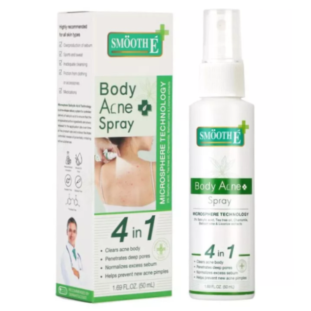 Smooth E - Body Acne Spray 50ml.